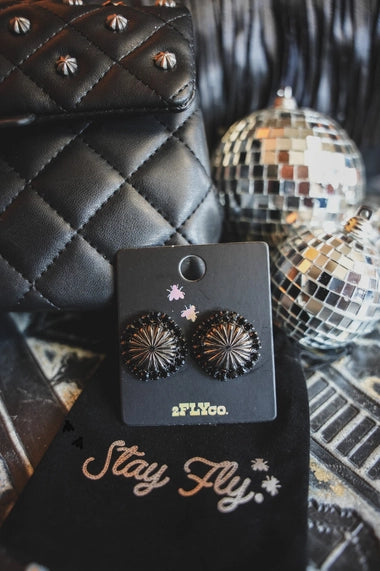 Concho Stud Earring