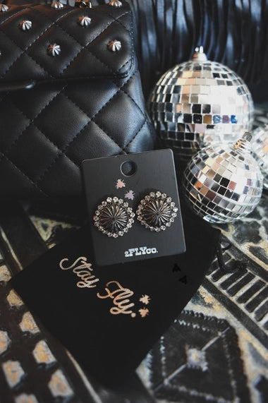 Concho Stud Earring