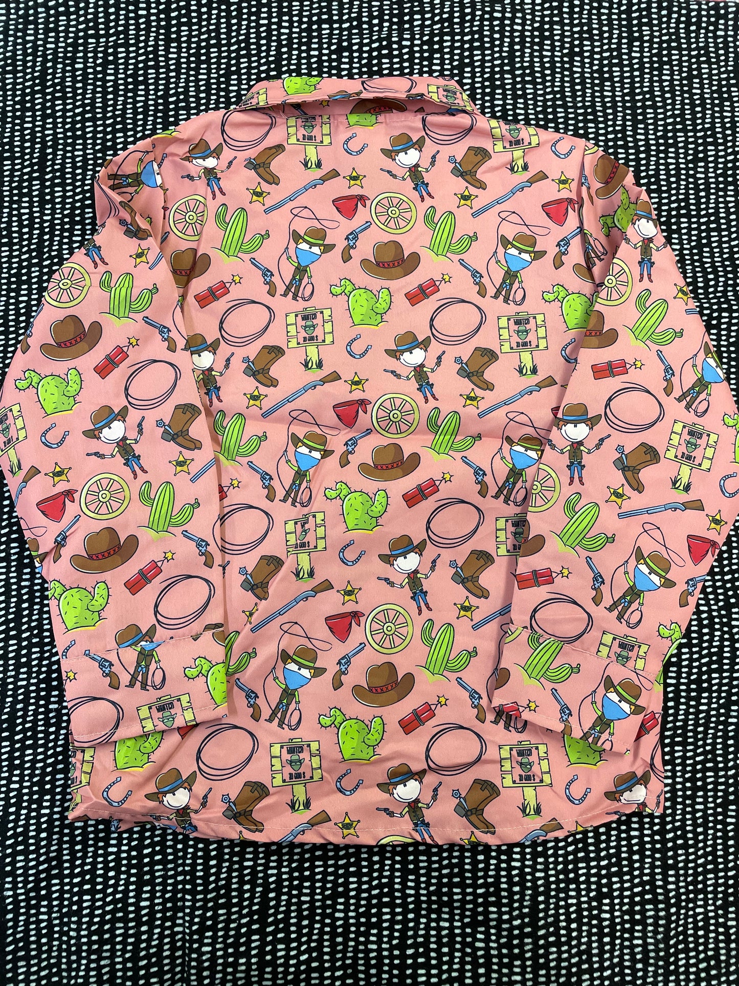 Wild Wild West Pink Button Up Shirt