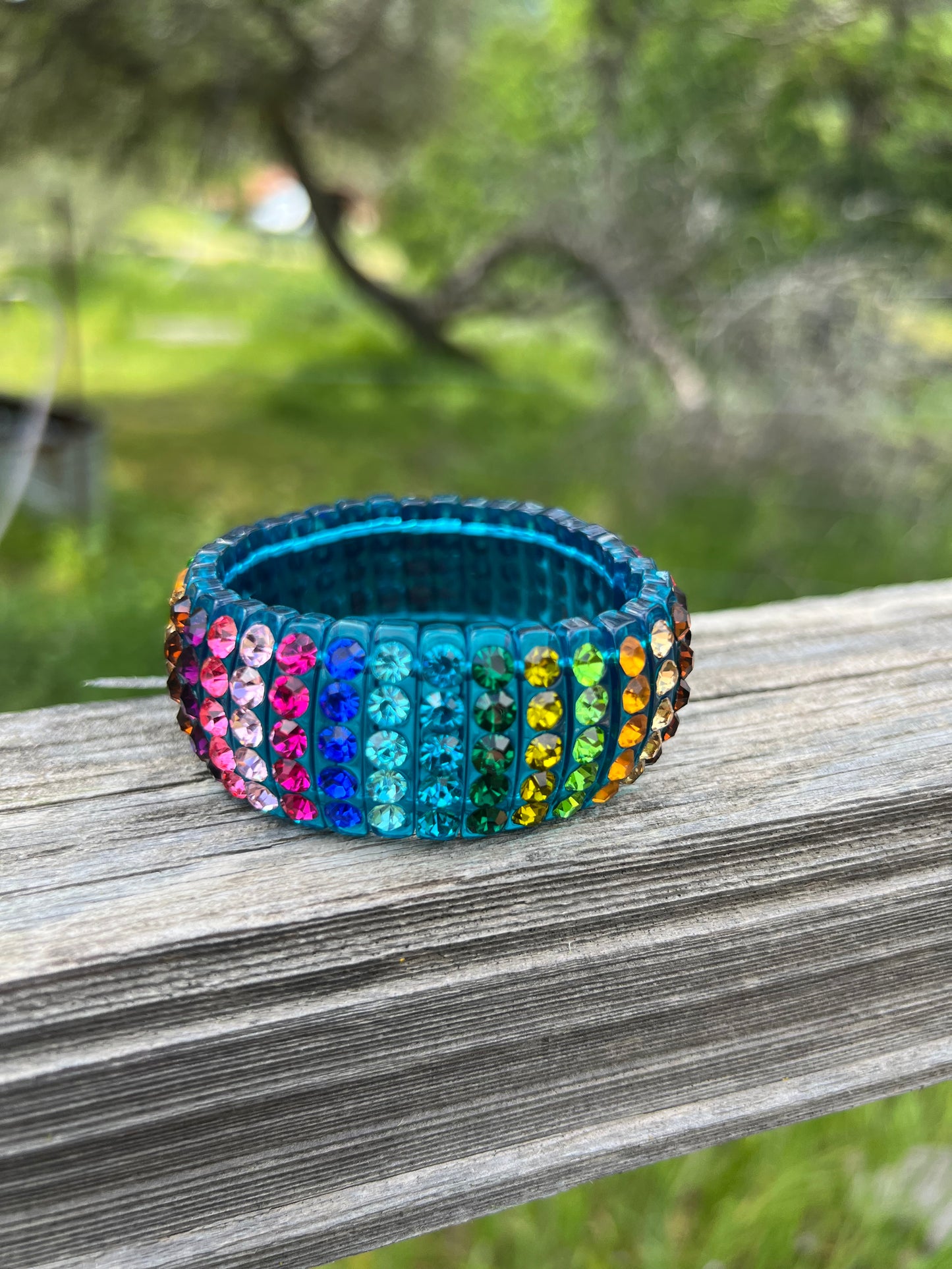 Bling Wide Band Stretch Bracelets