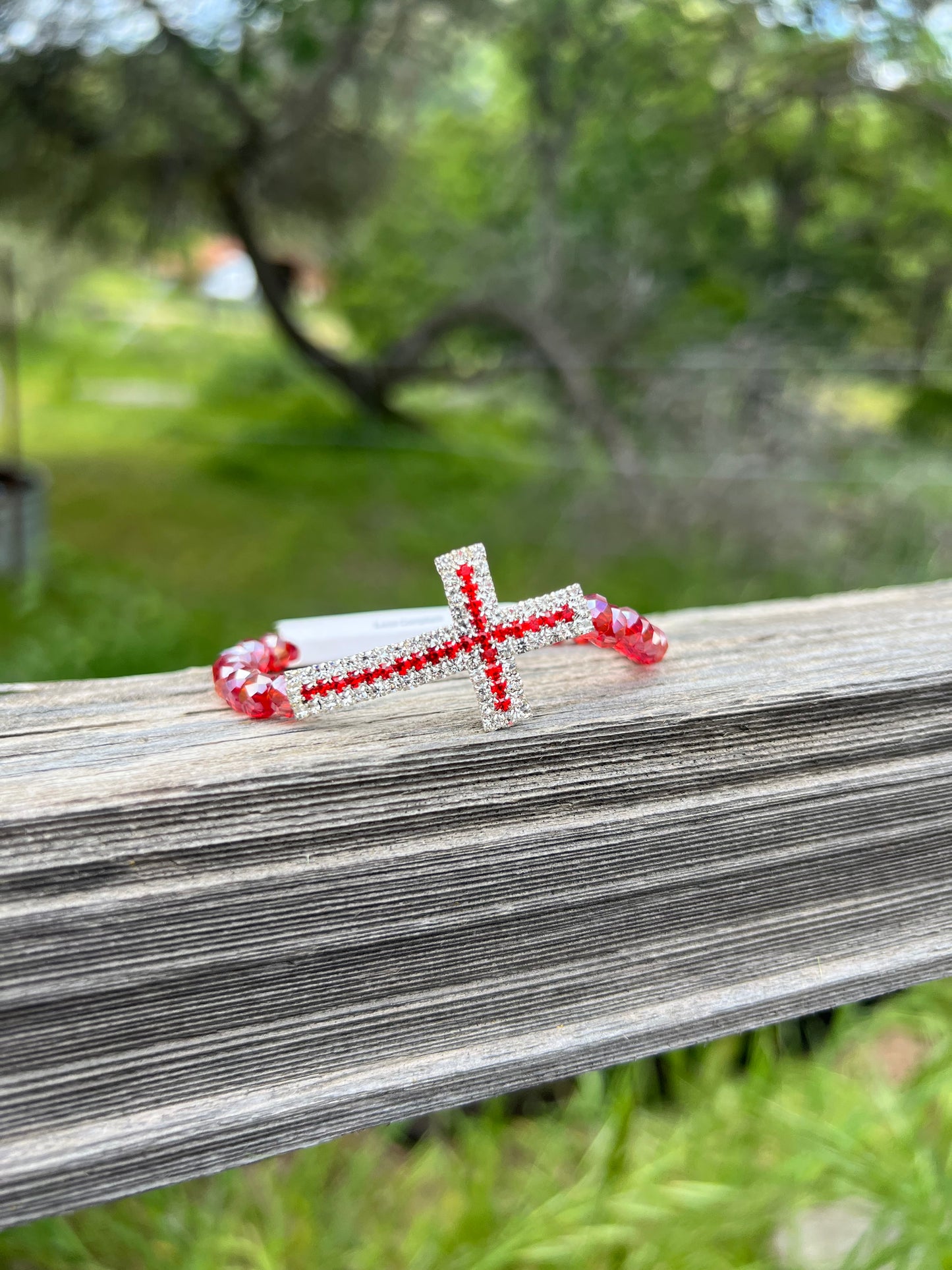 Bling Cross Stretch Bracelet