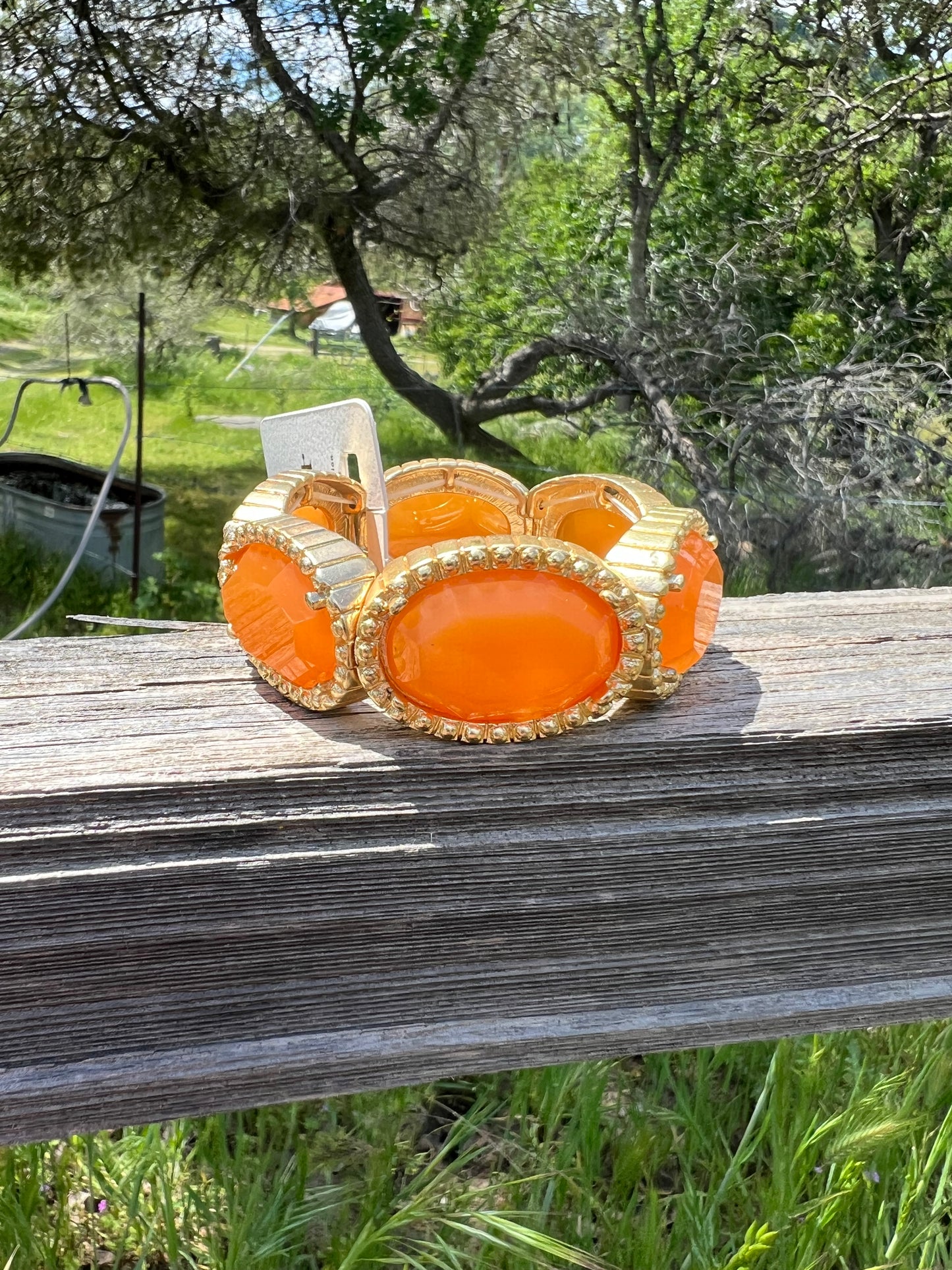 Orange Stretch Bracelets