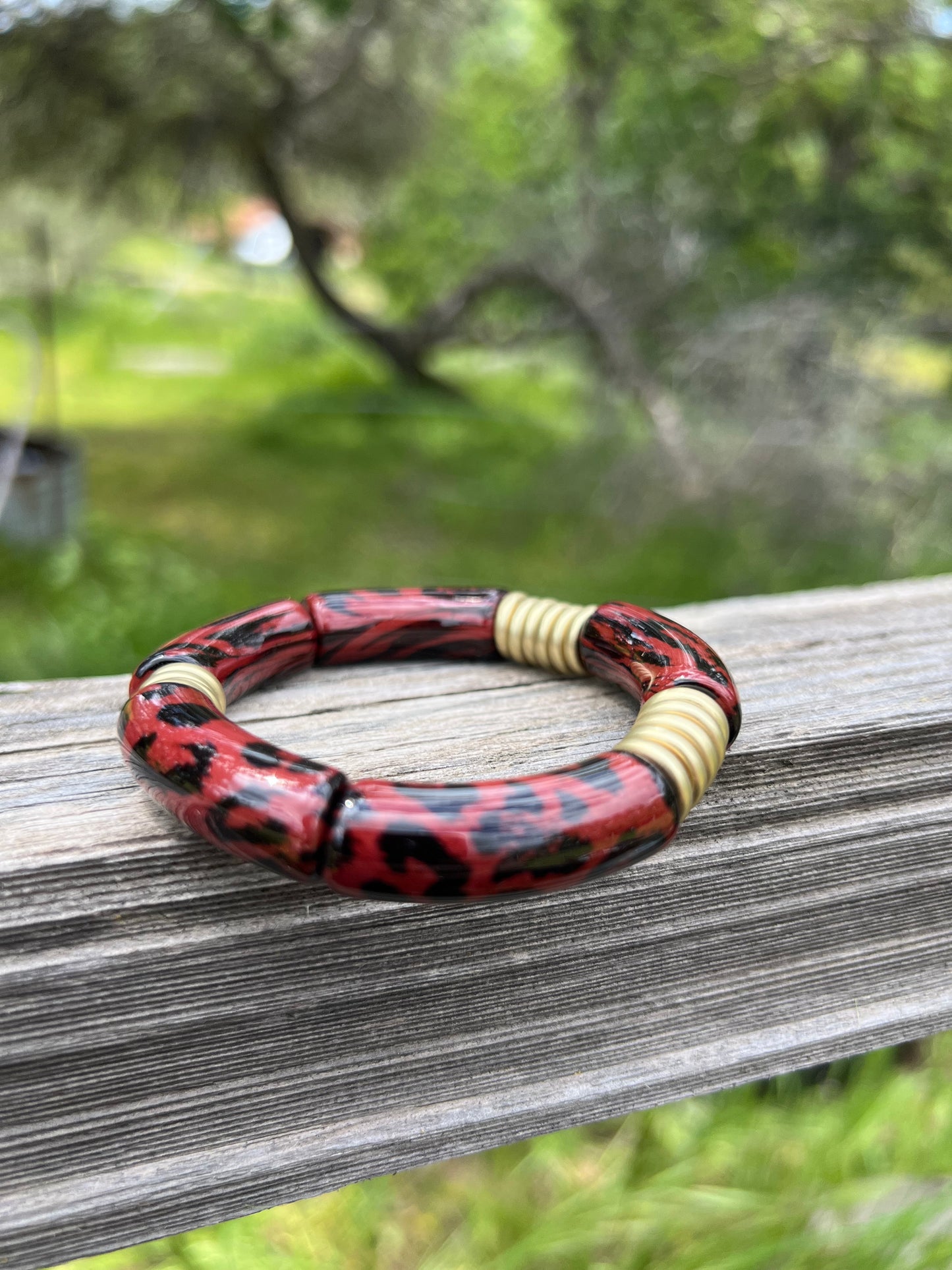 Red Stretch Bracelets