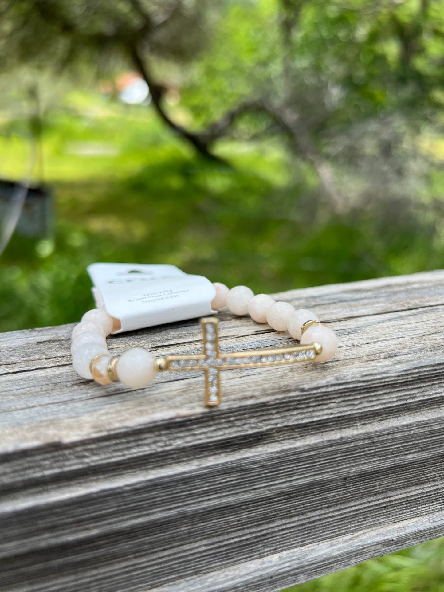 Bling Cross Stretch Bracelet