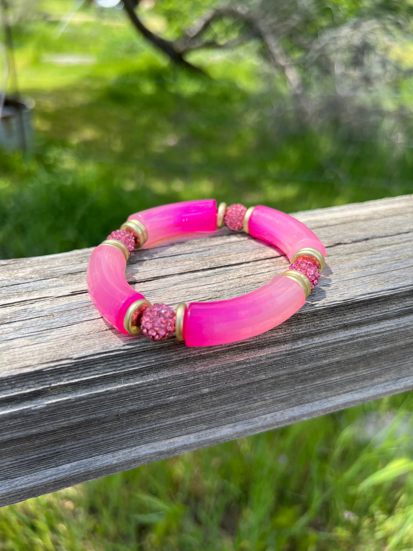 Pink Stretch Bracelets