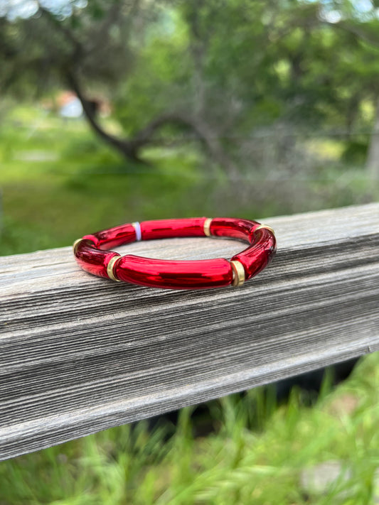 Red Stretch Bracelets