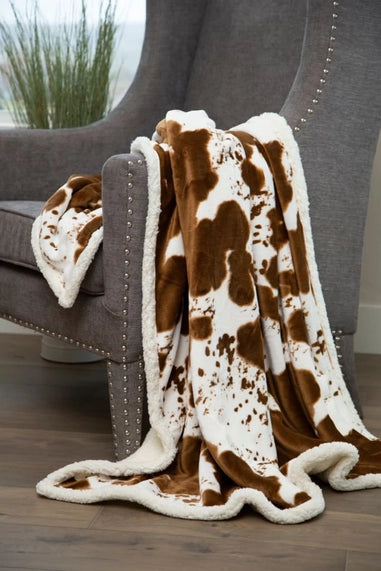 Faux Hair on Hide Throw