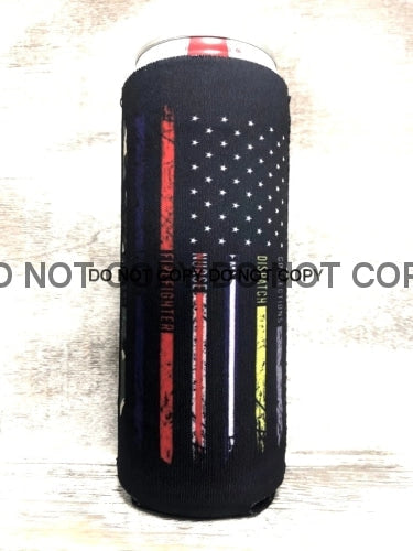 First Responder American Flag Koozie