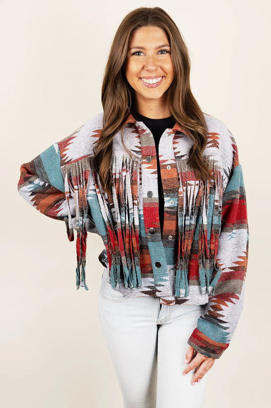 Fringe Cropped Shacket