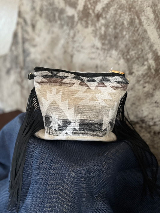 White Santa Fe Crossbody Purse