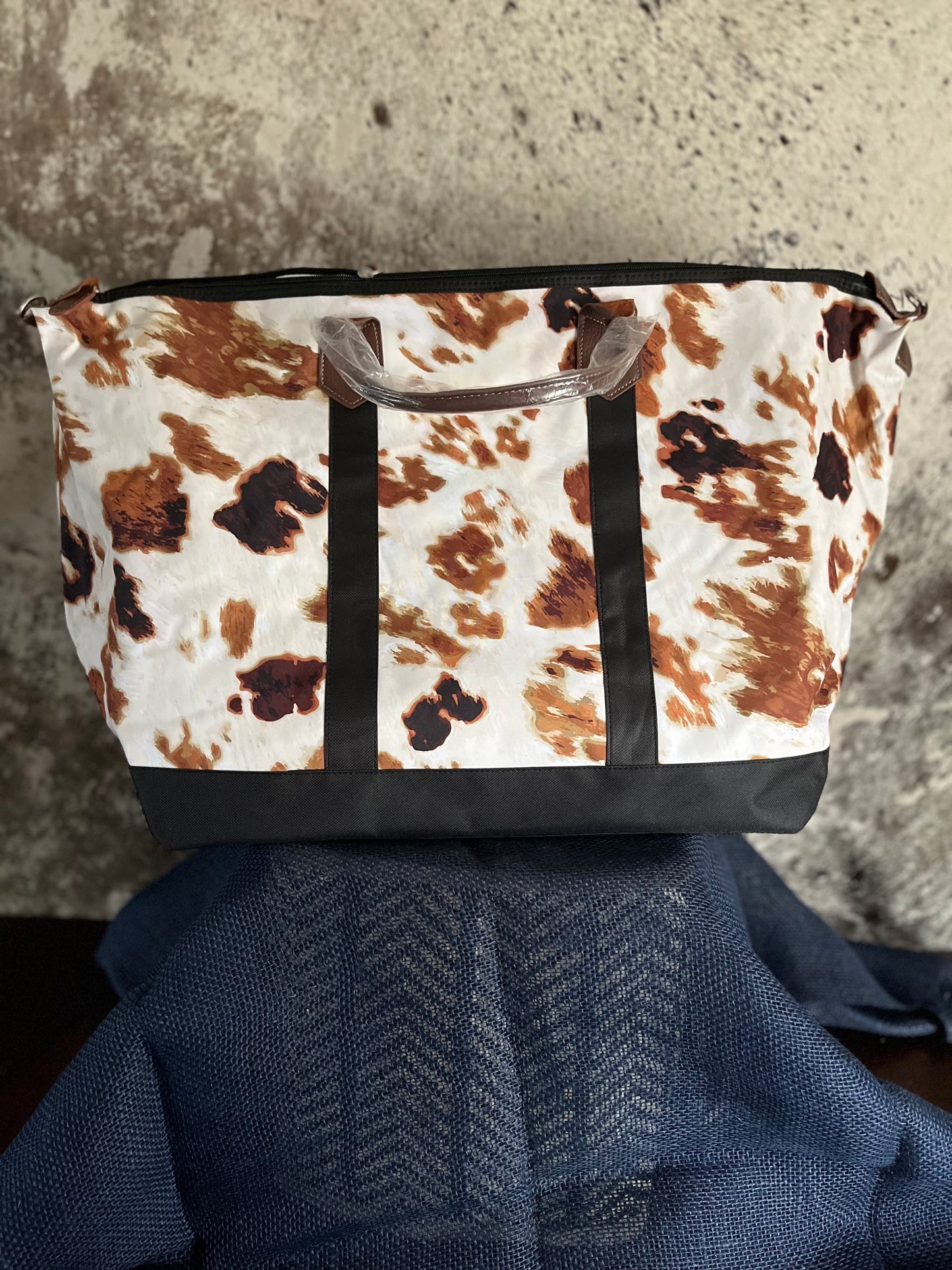 Cowprint Weekender Bag