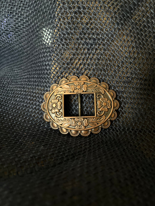 Floral Buckle Wild Rag Slide