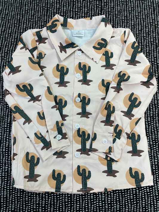 Cactus Button Up Shirt