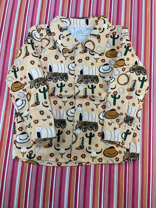 Wagon Train Button Up