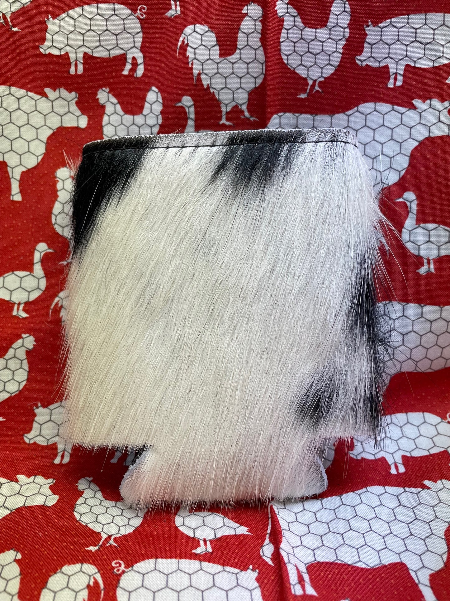 Cowhide Can Koozie