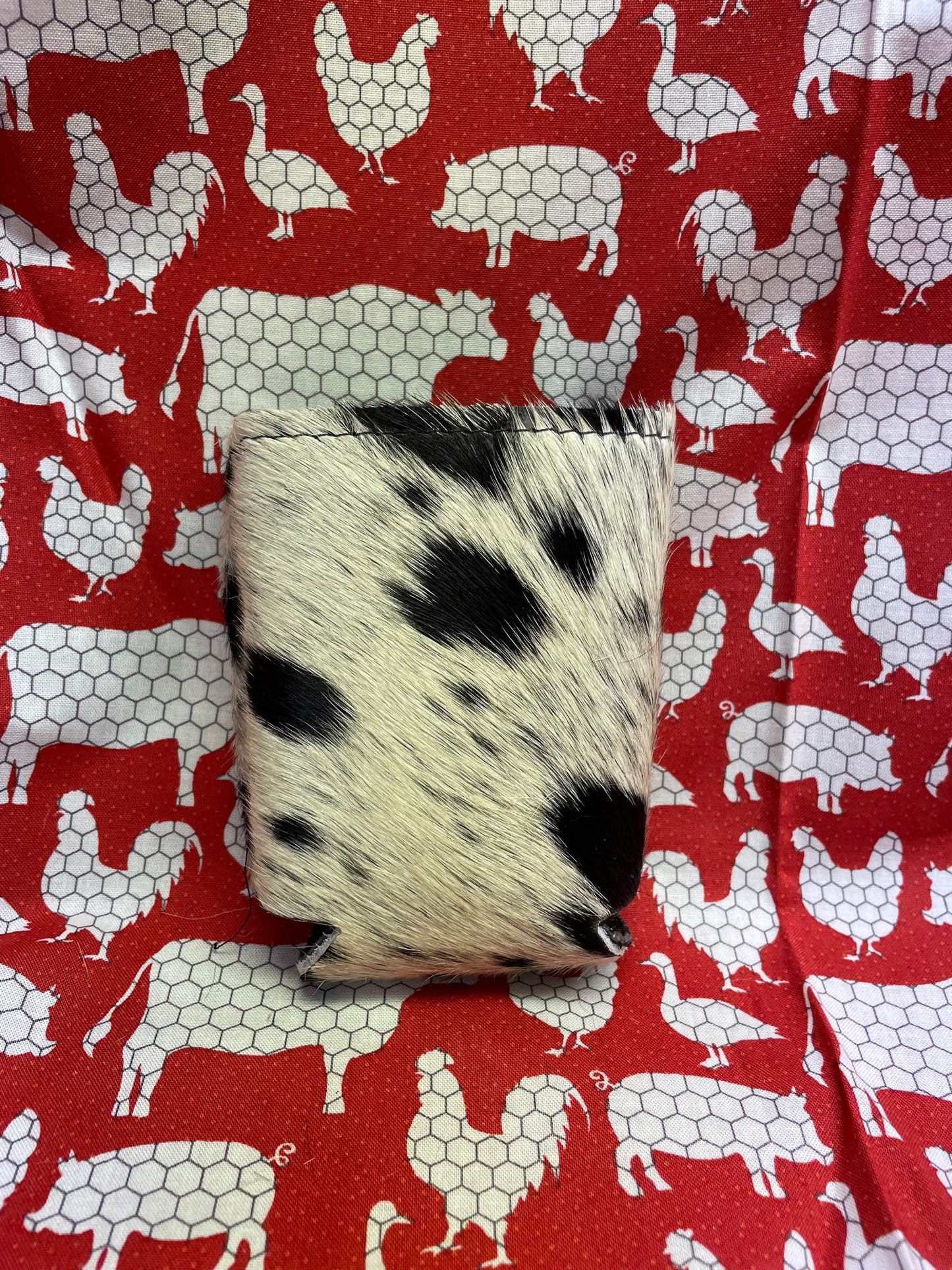 Cowhide Can Koozie