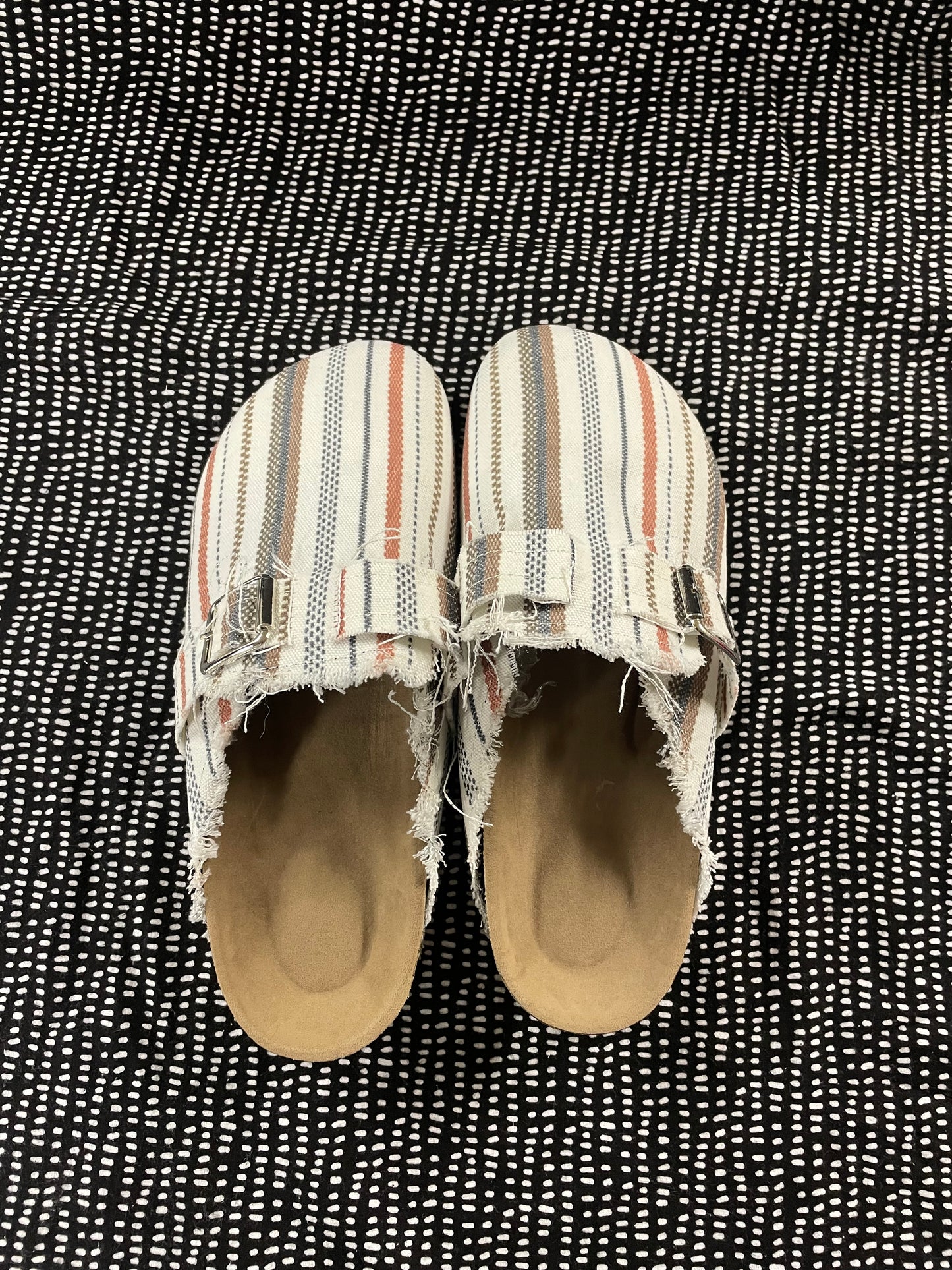 Striped Half Slip-On Shoe